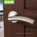 satin aluminum door handle lock for doors